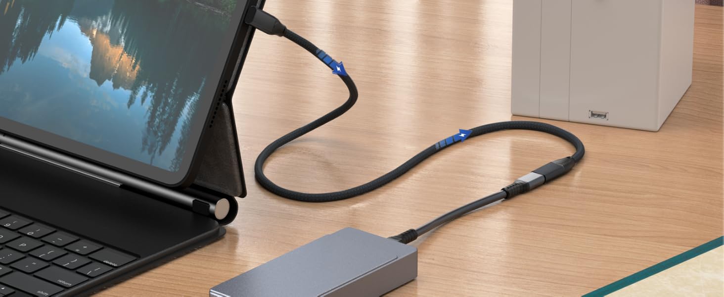 USB C Male to USB-C Female Extension Cable support 5gbps 10Gbps 20gbps Data Transfer