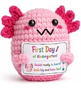 First Day of Kindergarten Gift for Girls Boys, Back to School Gifts Cute Handmade Crocht Axolotl ...