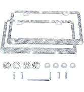 LivTee Luxury Rhinestone License Plate Frame Bling Car Accessories for Women, Funny Glitter Stain...
