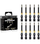 toolant 2 Inch Impact Torx Bits 10pack(T15),1/4" Hex-Shank S2 Steel Screwdriving Star Bit, CNC Ma...