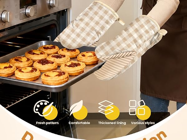 chiccrest Mini Oven Mitts Heat Resistant