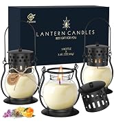 Scented Candles Gift Set - 3 Pack Candles for Home Scented Retro Lantern, Fall Candle Set perfect...