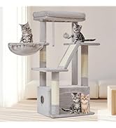 Taoqimiao Cat Tree,38.2-Inch Cat Tower for Indoor Cats,Suitable for Kittens with Luxurious cat co...
