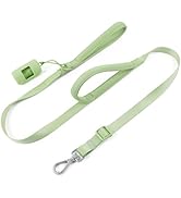 Wisedog Dog Leash with Two Handles - Soft Padded Handles for Exact Control with Poop Bag Holder, ...
