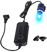 UV-C Aquarium Clean Light with Timer, Mini 3W 5W 7W 9W 11W Submersible Algae Clean Light Water Gr...