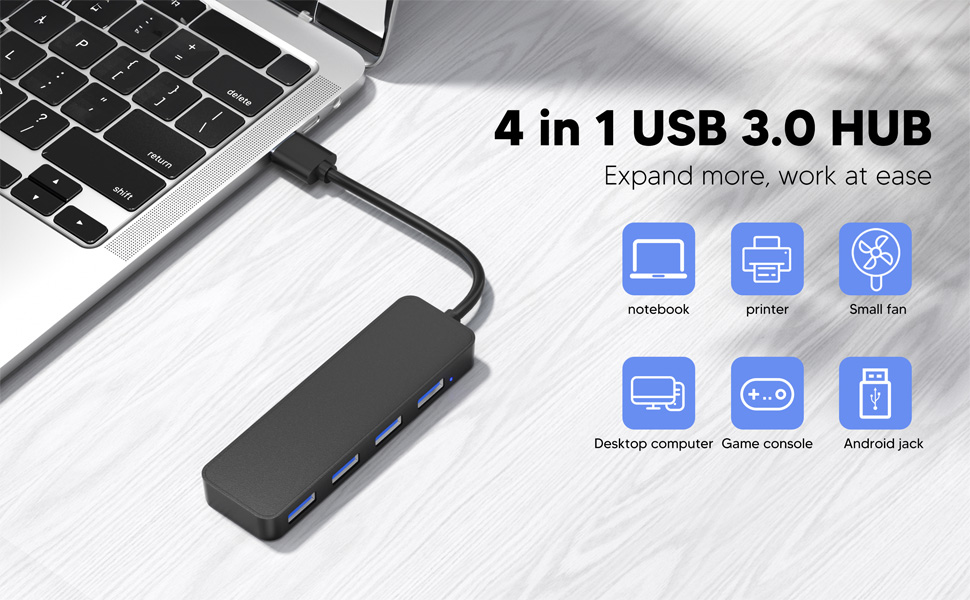 USB3.0 HUB 4-port-Black