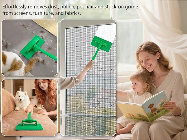 window mesh screen cleaning brush