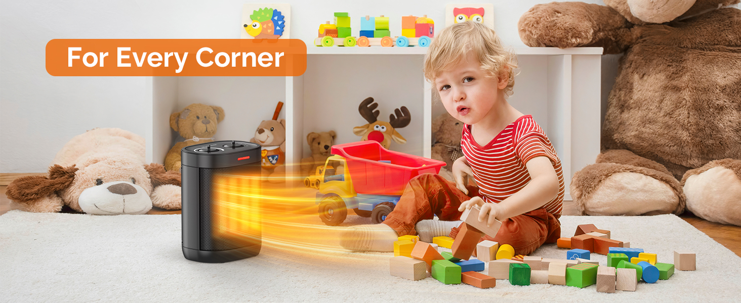 1500W PTC fast heating ceramic space heater