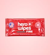 Hero Wipes Body Wipes Remove 98% Of Carcinogens, Ash, Soot, Smoke, Toxins - 120ct Extra Thick Dur...