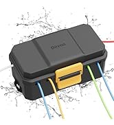 Waterproof Electrical Box, Diivoo Outdoor Extension Cord Covers Waterproof, Large Size 6 Cable Se...