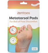 ZenToes Metatarsal Pads Women, Ball of Foot Cushions, Heel Inserts for Women, Shoe Inserts for Mo...