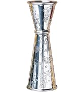 Jigger for Bartending, Cocktail Jigger 2 oz 1 oz with Measurements Inside, 304 Stainless Steel Ji...