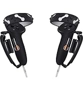 Controller Grips Cover for Oculus Quest 2,Anti-Throw Strap with Battery Opening,Extended Controll...