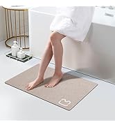 Diatomaceous Earth Bath mat Super Absorbent Bath Mat Non Slip Fast Drying Shower Rugs Stone Bath ...
