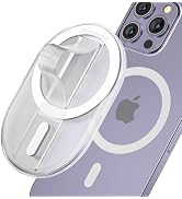 Magnetic Finger Phone Grip for MagSafe Stand, Phone Grip Strap Holder as Kickstand, Magnetic Phon...