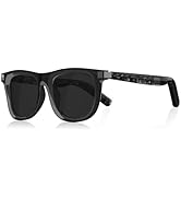 Tulbeys Smart Glasses, Polarized Bluetooth Sunglasses for Men Women, Open Ear Audio Glasses with ...