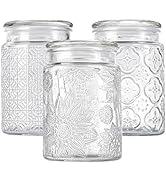 Adodeen 24oz Wide Mouth Mason Jars, 3-Pack Glass Jars With Lids, Pickle Canning Jars For Candy, S...