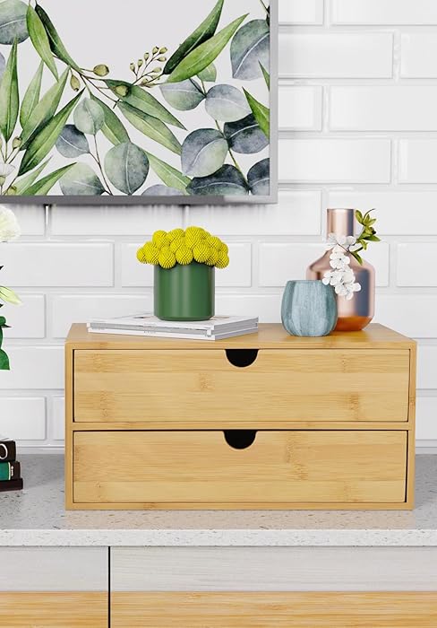 desktop organizer with drawers