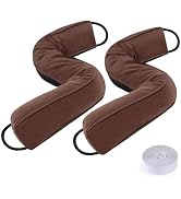 Sunolga 2 Packs 38 Inches 2.2LB Weighted Door Draft Stopper Filled with Glass Beads & Cotton, Rem...