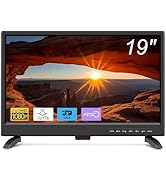Feihe 19 Inch Flat Screen TV Built in Digital ATSC Tuners, 1080p LED TV with HDMI VGA AV USB Port...