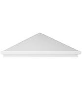 evron Wall Mount Corner Shelf,Easy to Install Metal Front Floating Corner Shelves with Self-Adhes...
