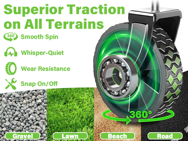 wagon carts superior traction on all terrains