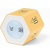 Mooas Multi-Hexagon Clock Cube, Digital Clock, Pomodoro Timer with Backlight 12/24H Count up & Co...