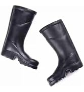 2Pcs Black 1/12 Miniature Rubber Boots Dollhouse Garden Accessories