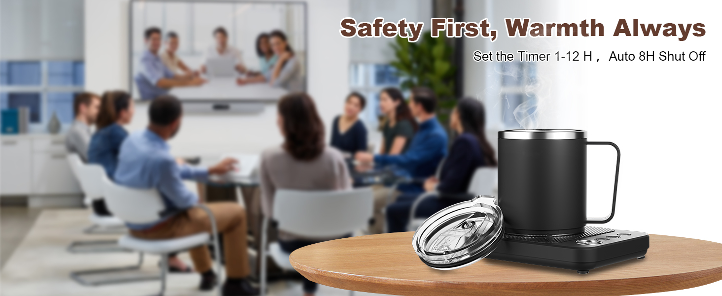 Coffee Mug Warmer Set for Desk, Coffee Cup Warmer with Auto Shut OffTimer, Coffee Mug Cup Heater