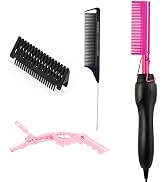 Hot Comb Electric Hot Comb Hair Straightener Heat Pressing Comb Hair Straightener Ceramic Comb Se...