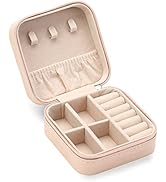 ZPROW Travel Jewelry Case, Mini Portable Jewelry Travel Boxes, Small Jewelry Organizer for Rings,...