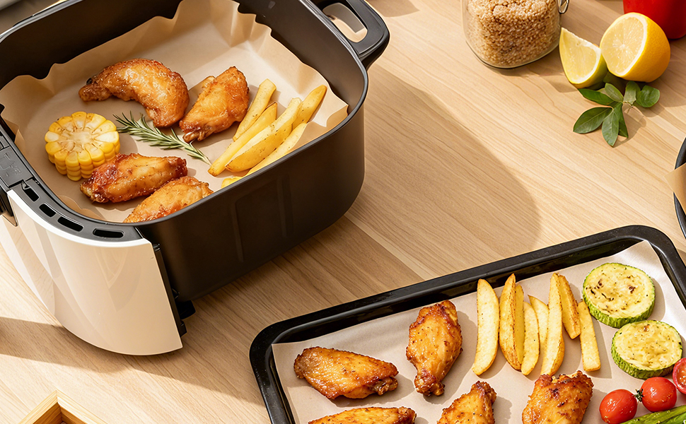 This deli paper is suitable for ovens, air fryers, microwave ovens , baking sheet and steamers