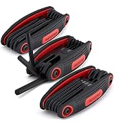 MaxoPro Folding Allen Wrench Set Metric SAE Hex Keys Torx Wrench Standard