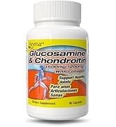 Arymar Glucosamine 1500 mg and Chondroitin 1200 mg with Collagen – Joint Health Supplement – 90 C...
