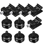 10pcs 1/4 Inch Cold Shoe Mount Adapter and Hot Shoe Flash Stand Adapter Kit for DSLR Camera Rig, ...