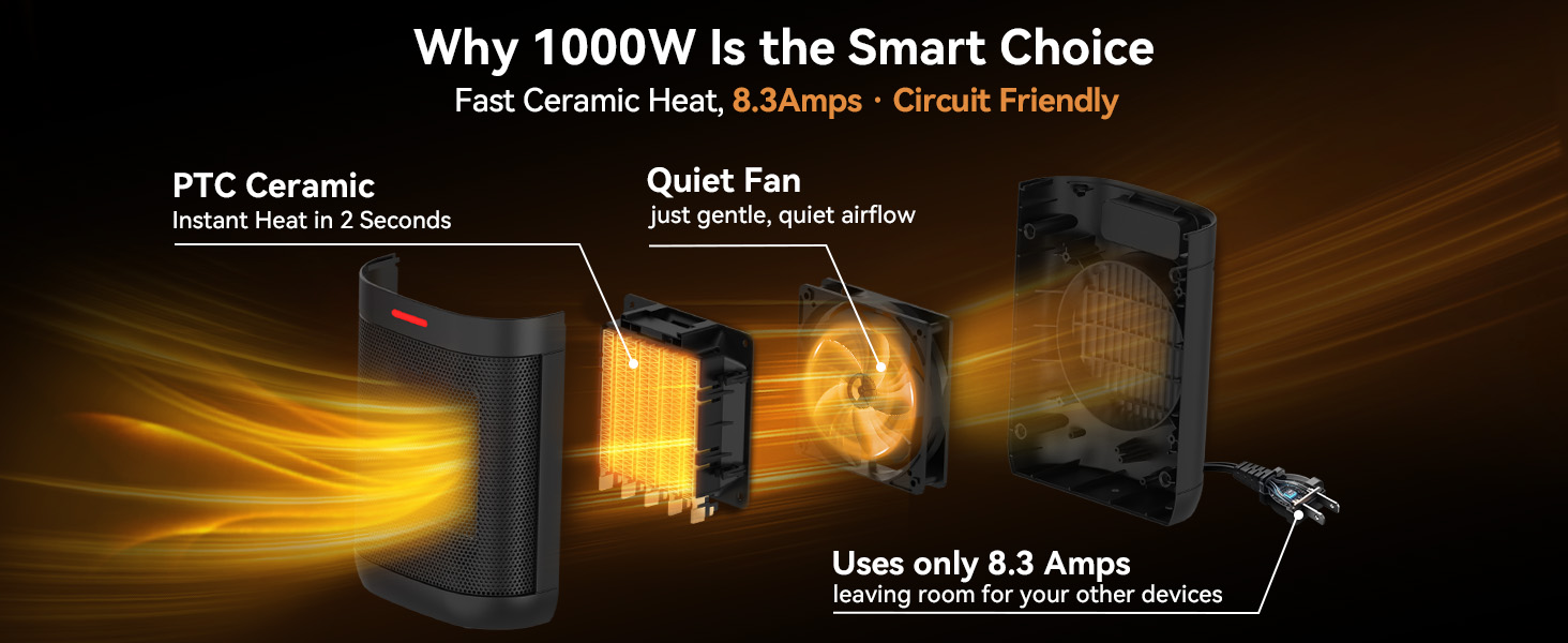 1000W SPACE HEATER