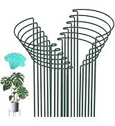 Joyhalo 12 Pack Peony Cages and Supports, 32 Inch Adjustable Plant Stakes for Outdoor Plants, Pla...