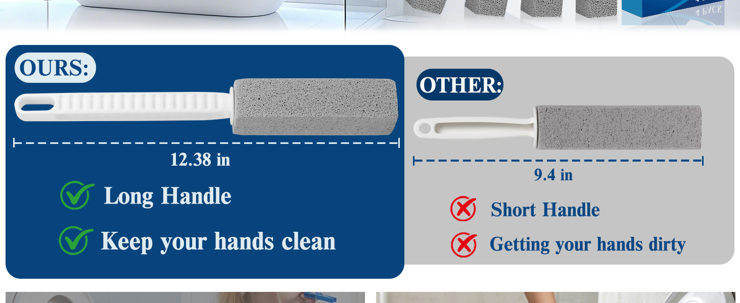 toilet pumice stone with handle