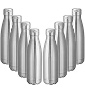 VEGOND 17oz Stainless Steel Water Bottles Bulk, Reusable Metal Sports Water Bottle Keeps Drink Ho...