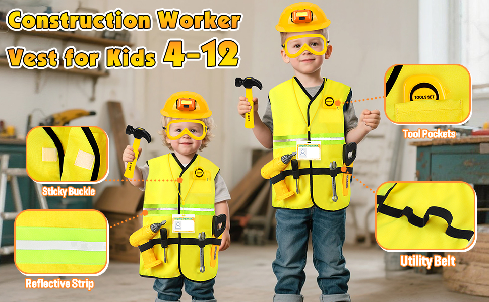 kids construction vest