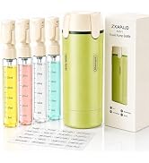 ZXAPJJD 4-in-1 Travel Dispenser Bottle, TSA Approved Leakproof Set | 4-in-1 rotatable design, lea...
