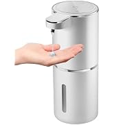 Gotofine Automatic Liquid Soap Dispenser,4-Level Adjustable, Wall Mount,USB Rechargeable,12.8oz/ ...