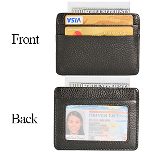structure of ID credit card holder