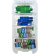 Fibershack - Bulkhead Fiber Optic Adapter Kit - 4 Piece Fiber Adapter Kit for SC/UPC, SC/APC & LC...