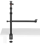 SmallRig Camera Desk Mount Table Stand with Magic Arm and 1/4" Ball Head, 13"-35.4" Adjustable Li...