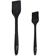 HOTEC Basting Brushes Silicone Heat Resistant Pastry Brushes Spread Oil Butter Sauce Marinades fo...