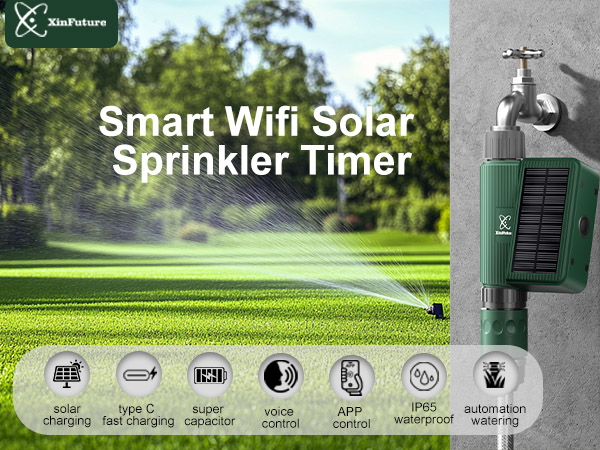 Smart WiFi Solar Sprinkler Timer