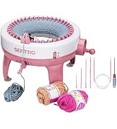 Knitting Machine, 40 Needles Smart Weaving Loom Knitting Round Loom, Knitting Board Rotating Doub...