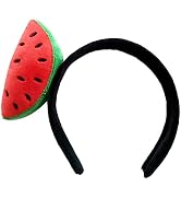 Galyacht Watermelon Hair Ornament Cute Girls Watermelon Strawberry Plush Headband Hairband Hair H...