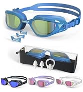 Whale Swim Goggles Adult Swim Goggles Anti Fog Swimming Goggles Wear Comfortable Polarizing Swim ...